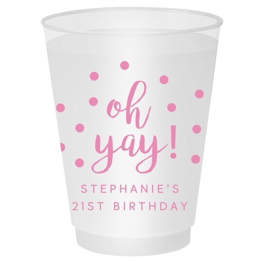 Confetti Dots Oh Yay! Shatterproof Cups